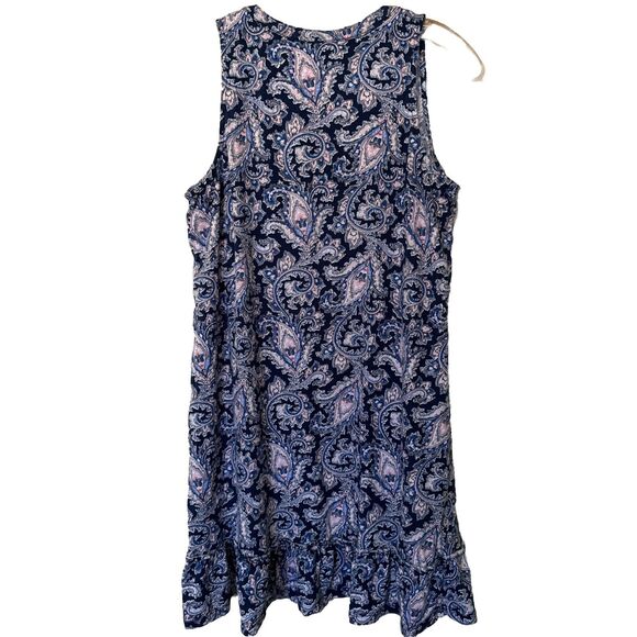 Lauren Ralph Lauren Dress Midi Tank Size M Floral Print Summer Dress - Picture 3 of 10